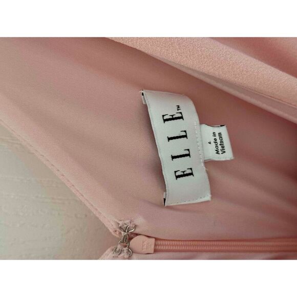 ELLE Pink Sleeveless V Neck A Line One Piece Pantsuit Cocktail Party Med… - Picture 8 of 8